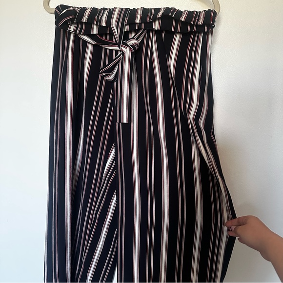 Wide Leg Striped Pants - Picture 1 of 4